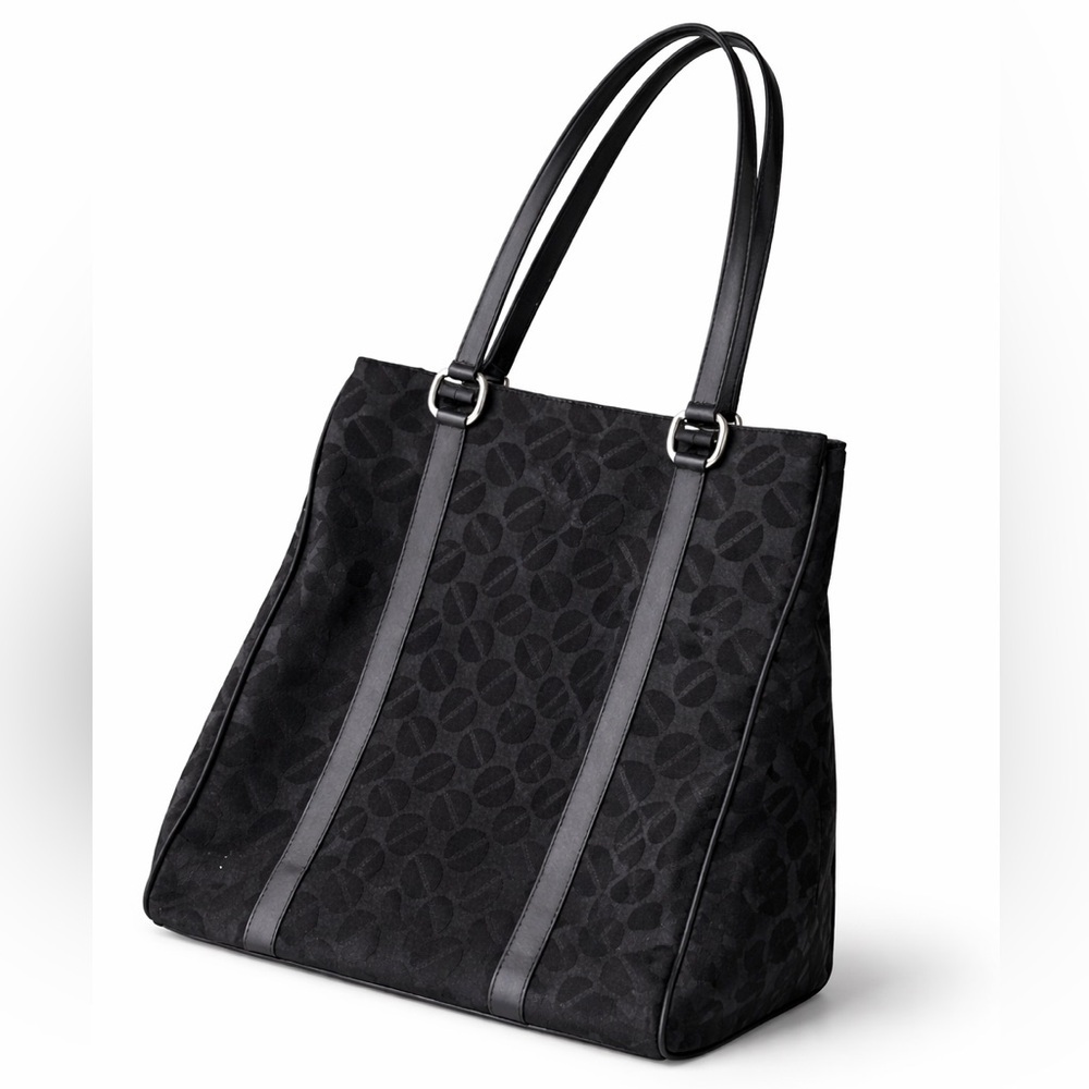 Vintage Bourbonniere Black Monogram Large  Shoulder Bag Signature Logo
